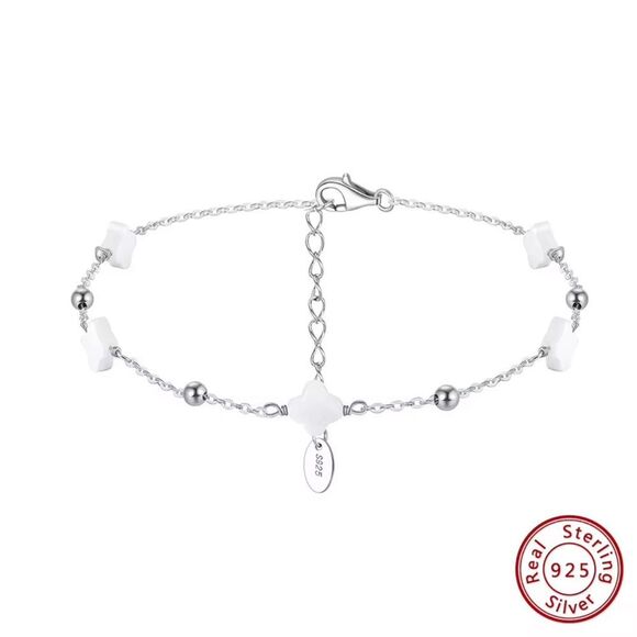 ENA925 Sterling Silver Anklet - Picture 1 of 4